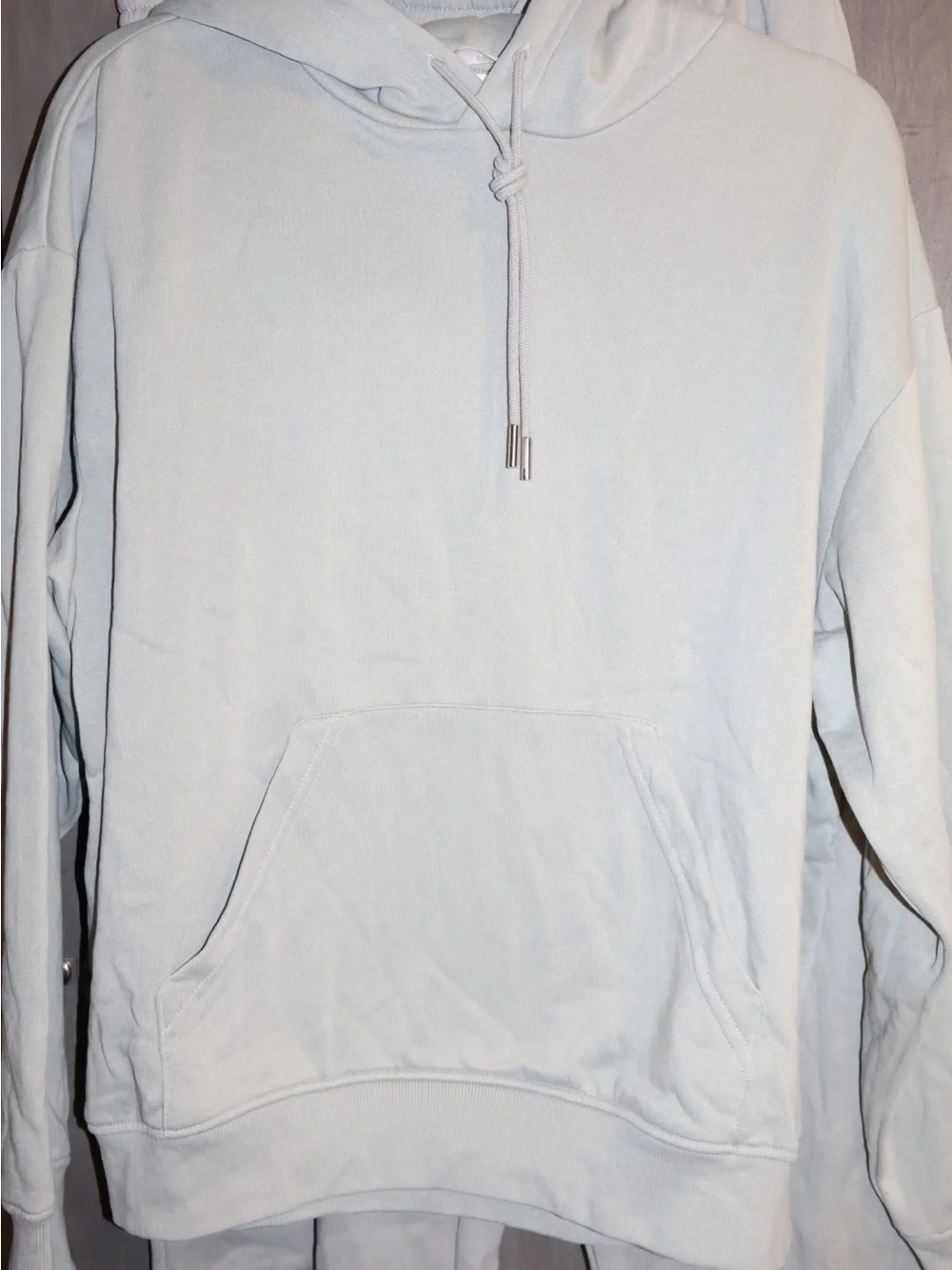 H&M Sage Green Two-Piece Hoodie & Sweatpants Set – Size Medium